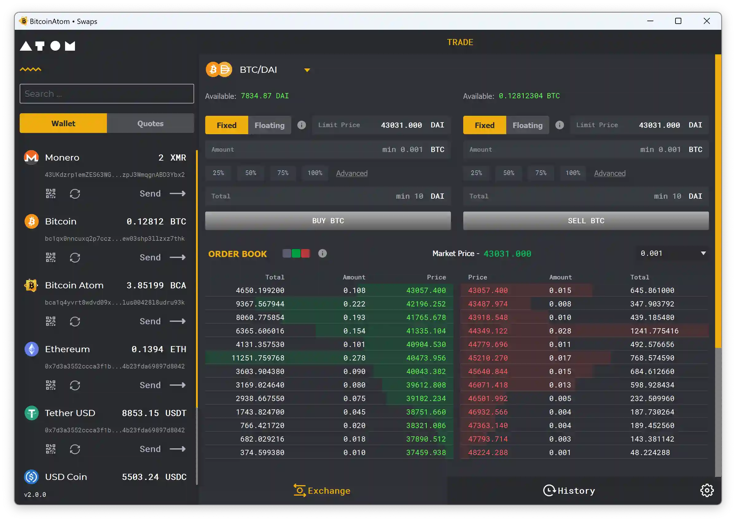 Swaps app screenshot 1